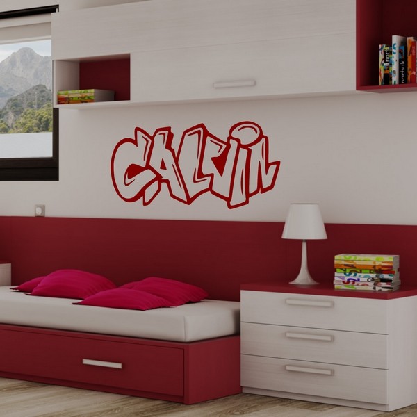 Exemple de stickers muraux: Calvin Graffiti